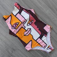 Traje de Baño de Una Pieza Impreso 2024 Talla Grande Push Up Estilo Vintage de Flor - details 14