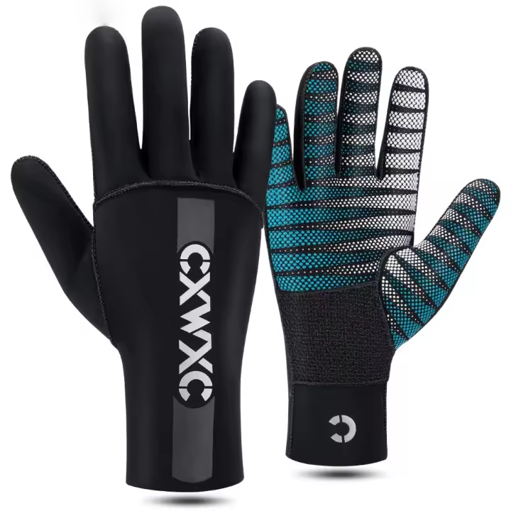 CXWXC-guantes de neopreno de invierno para ciclismo, traje de neopreno, guantes de dedo completo, Guantes Térmicos flexibles de 3mm, guantes largos para buceo - 1