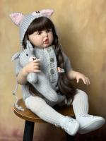 BZDOLL-Muñeca Reborn realista de silicona suave para niña, bebé de 60cm y 24 pulgadas, regalo de Navidad encantador - details 2