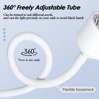 LINMAND-lámpara UV LED portátil, secador de uñas con tubo ajustable de 360 grados, para decoración artística de uñas - details 1