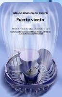 Ventilador Portátil de Mano Ultra Silencioso 5 Velocidades USB C Mini Ventilador de Mesa con Pantalla LCD, Plegable con Cordón como Ventilador de Cuello - details 2