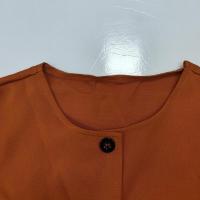 Conjunto de moda de primavera para mujer, elegante, de color sólido, informal, top corto y falda de botonadura sencilla - details 14