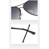 Gafas de sol de aleación polarizadas con gradiente para hombre y mujer, gafas de sol de piloto, gafas de sol con espejo - details 6