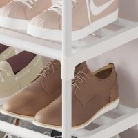 10 Niveles con Diseño Extra Grueso, Organizador de Zapatos para 30 Pares, 56 x 30 x 170 cm para Pasillo, Dormitorio (Blanco) - details 7