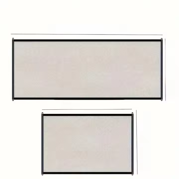 Puerta De Seguridad De Malla Sin Perforar Plegable Para Escaleras/Cocina/ Puertas Valla Infantil Con Sistema De Cierre Con Gancho Para Mascotas - 1