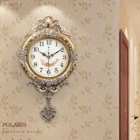 Reloj de pared Vintage con Péndulo, estilo victoriano europeo de mediados de siglo, reloj silencioso con batería, adecuado para sala de estar an - details 3