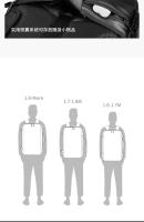 Mochila de Viaje Impermeable 17.3 pulgadas Laptop de Negocios con Bolsa para Zapatos Separada - details 9