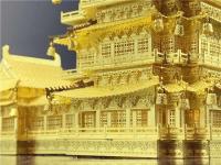 Rompecabezas de metal del océano Torre YueJiang Diy 3D láser Metal ensamblar kits de modelos rompecabezas juguetes MMZ002 - details 15