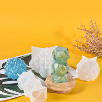 Bola de burbujas geométrica de varios estilos, molde de vela de silicona, linterna esférica, cristal, resina epoxi, jabón, yeso, Chocolate, decoración - details 8
