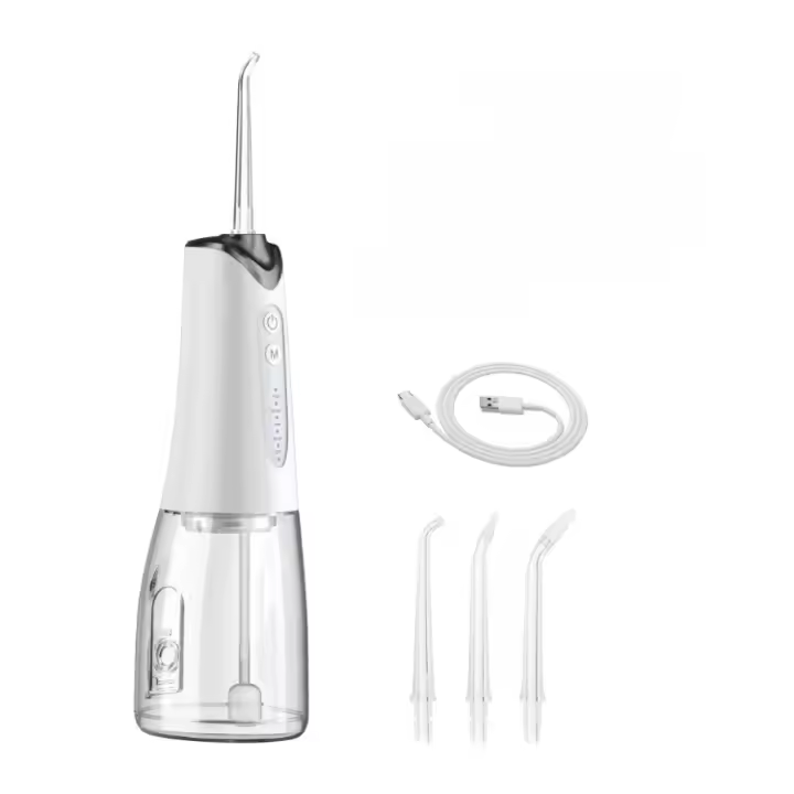 Irrigador Dental portátil recargable, dispositivo eléctrico de agua para blanqueamiento Dental, con 4 puntas de chorro - 1