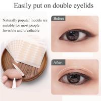 Cinta Invisible de doble párpado, Pegatinas transparentes autoadhesivas de fibra impermeable para párpados, delgadas/anchas - details 9