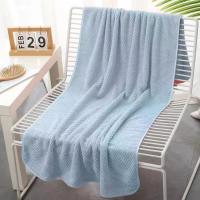 Toalla de baño portátil con absorción de agua para adultos, toalla de baño suave gruesa, forro polar Coral, manta de 140x70cm para el hogar - details 7