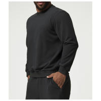 Sudadera deportiva casual de cuello redondo para hombres, color sólido, sudadera para uso en casa y viajes - details 6