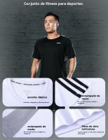 Traje de manga corta de secado rápido para hombre, ropa de fitness deportiva para correr al aire libre, LT311, Verano - details 0