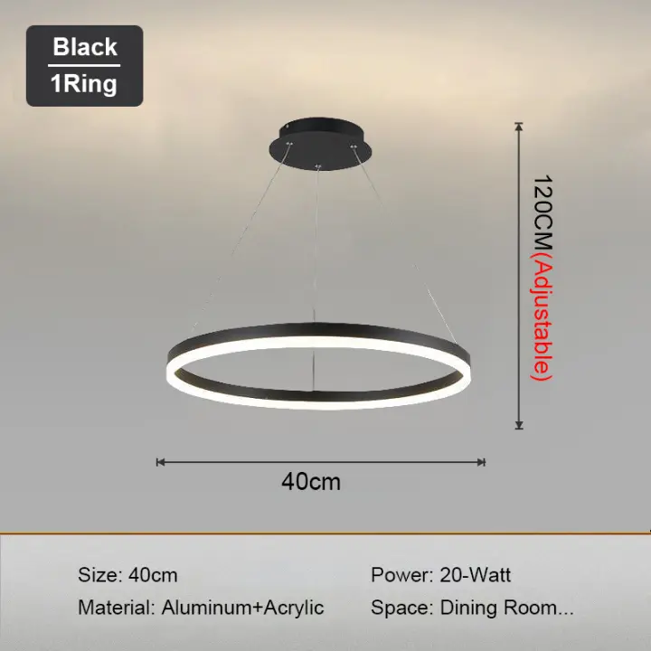 LEFANGXING Luces Colgantes LED Lámpara de Estair de Albúmino para Sala de Estar - 1