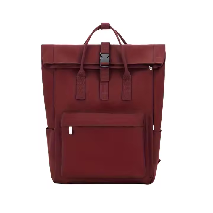 Nueva mochila de gran capacidad con borde enrollado, adecuada para portátiles de 15,6 pulgadas, ideal para estudiantes de todos los géneros. - 1