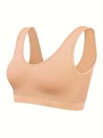 Conjunto De 7 Sujetadores Deportivos Sólidos Sin Costuras, Cómodos Y Transpirables, Lencería Y Ropa Interior Para Mujeres - details 8