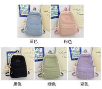 Mochila escolar Harajuku Original para estudiantes, Color contrastante, dulce y versátil de gran capacidad para hombres - details 1