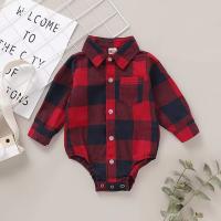 Rompeveranos Para Bebé Niño 0-18 Meses Rojo Rayado Con Mangas Largas Bodysuit Moda Primavera/Otoño Traje Completo Para Bebé - details 3