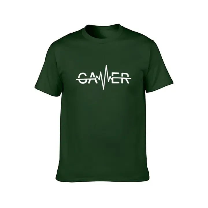 Camiseta deportiva de manga corta de verano a moda con estampado de jugador de cuello redondo para hombre, algodón puro, cómoda y versátil - 1