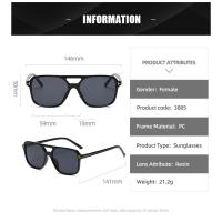 Gafas de Sol de Moda de Doble Viga Gafas de Sol Retro Cuadradas para Hombres y Mujeres - details 22