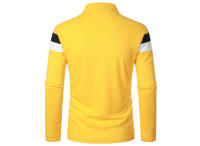 Polo de Golf para hombre, camiseta a rayas de manga larga con solapa, ropa deportiva transpirable, primavera y verano - details 3