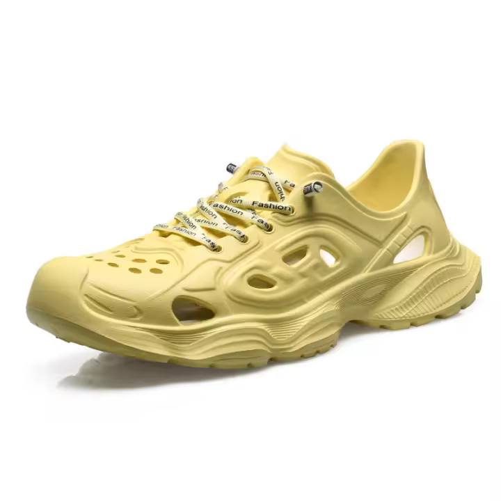 Nueva moda zapatos de playa de los hombres sandalias huecas verano desgaste de suela gruesa antideslizante tendencia pie agujero zapatos - 1