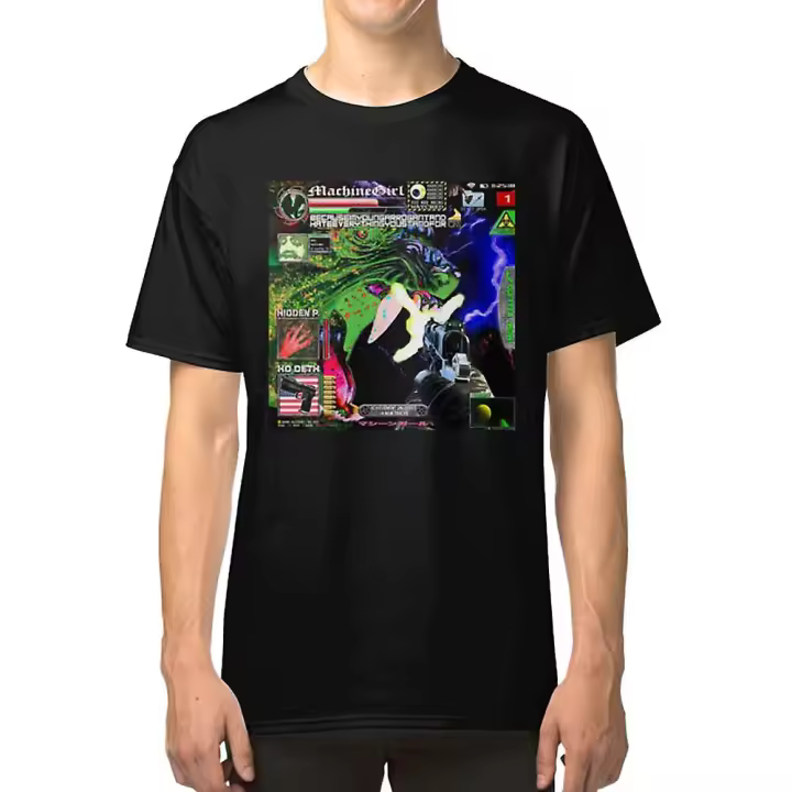 Camiseta MACHINE GIRL ll de Algodón Moda para Hombres Material Exterior - 1