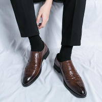 Zapatos de Negocios Formales de Cuero Vintage Británico Cómodos y Transpirables con Tacón Bajo - details 21