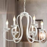 Vintage Lámpara de Araña de Metal Iluminación Estilo Vela Colgante Luz Alta Ajustable Cadena de Metal para Granja Comedor Cocina Isla Vestíbulo Negro 6 Luces - details 43