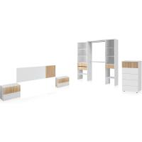 Armario Reversible Nitza Blanco Artik y Natur Medidas 190cm x 187cm x 40cm - details 50