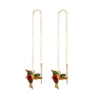 Pendientes de colibrí para mujeres y niñas, pendientes colgantes elegantes con borlas, joyería de moda, regalos de cumpleaños para el Día de San Valentín - details 5