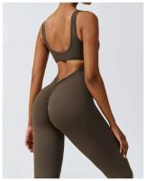 Conjunto de Gimnasio para Mujer Ouwu Traje de Yoga de Estiramiento Monos Deportivos - details 8