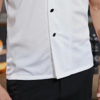 Uniforme de chef de manga corta transpirable para restaurante, camisa de camarero de cocina de hotel - details 7