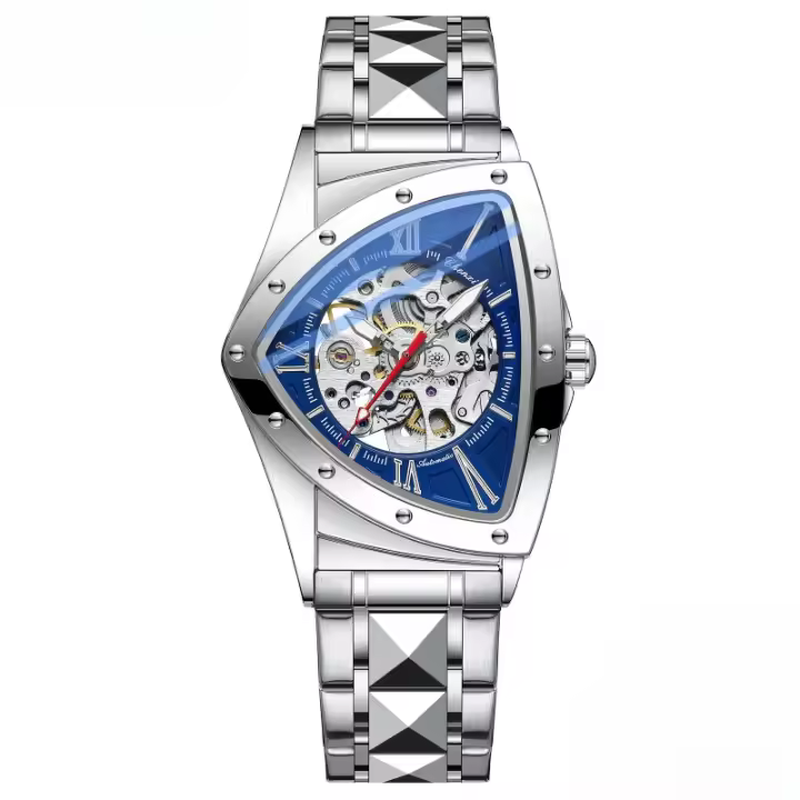 Reloj para hombre, reloj mecánico nuevo, reloj impermeable luminoso y hueco para hombre - 1