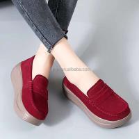 Nuevos zapatos de plataforma de mujer de alta calidad, mocasines sin cordones con aumento de altura talla 42, zapatos de cuero informales para mujer, zapatos suaves - details 4