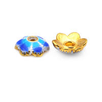 Tapetes de Flores de Brasso Dorado 18K 30PCS Accesorios de Joyería DIY de Alta Calidad - details 32