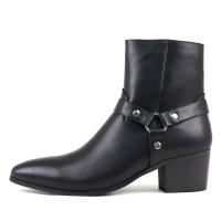 Botas Chelsea para hombre con hebilla británica puntiaguda - details 5