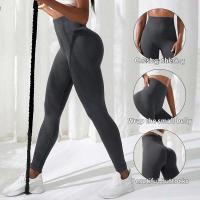 Pantalones de gimnasio para mujer, ropa deportiva de yoga, sin costuras, elásticos, cintura alta, ejercicio atlético, Fiess Leggings - details 0