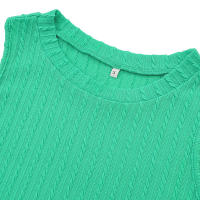 Elegante Vestido de Playa para Mujer en Verano Moda Casual de Punto sin Mangas Cuello Redondo - details 16