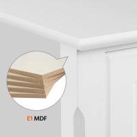 Mesitas de Noche de 3 cajones Mesitas de Noche de Estilo Moderno Estructura Robusta Cajones espaciosos para Dormitorio, Pasillo, balcón, salón 40x40x60 cm Blanco - details 4