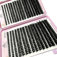 640Pcs Extensiones De Pestañas Falsas 8D Gruesas Y Sueltas De D Curl Puntas Afiladas Tamaño 8-16mm Conjunto De Clusters Individuales Para Maquillaje Profesional - details 2
