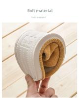 Zapatillas de lino de algodón para mujer, antideslizantes, para interior, acoplador para el hogar, plataforma de primavera y otoño, suelo de fondo suave durante todo el año - details 5