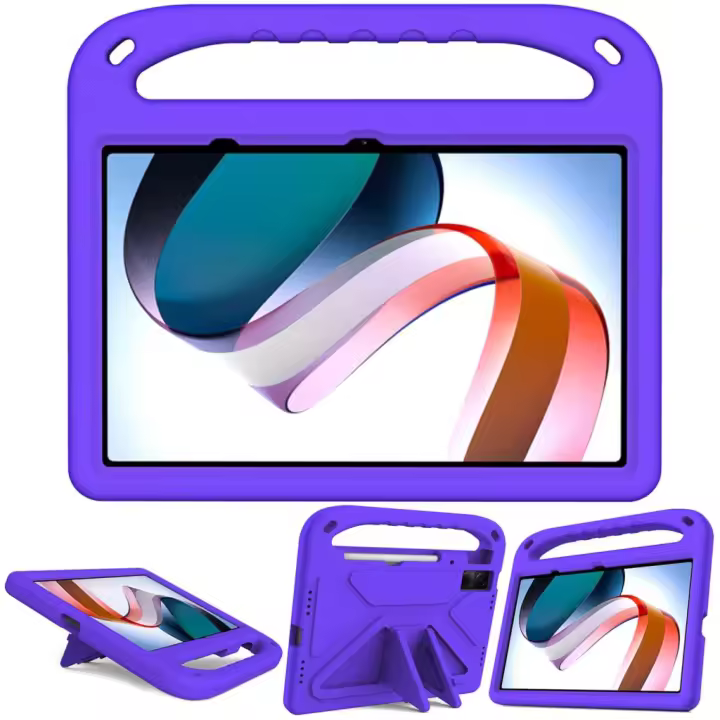 Funda de goma EVA segura para niños Carcasa con soporte para Xiaomi Pad 6, 5 Pro, Redmi Pad 10,6, 2022, SE, 11 pulgadas A prueba de golpes, tema natural - 1