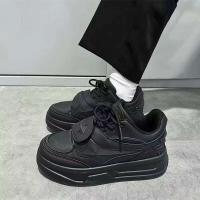 Diseño de nicho pequeño para hombre, novedad de 2024, tablero informal de cuatro estrellas, zapatos deportivos de pareja con suela gruesa y aumento alto en el pecho bajo - details 4