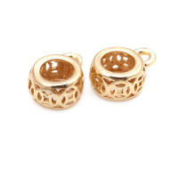 Collares de latón de Color dorado de 18K, pulseras, dijes, conectores, colgantes, cierres, cuentas, conector, suministros para fabricación de joyas, accesorios Diy- - details 5