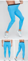 Pantalones de compresión moldeados de alta elasticidad para hombre, malla deportiva para yoga, correr, entrenamiento atlético, pantalones activos - details 4
