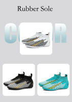 Zapatos de fútbol de alta calidad para hombres, botas de fútbol de tobillo alto para niños, zapatillas de entrenamiento de hierba antideslizantes para exteriores, TF/AG - details 6