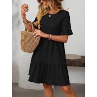 Vestido elegante de manga corta, holgado e informal, nueva colección primavera-verano 2025. - details 2