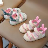 Sandalias de dibujos animados para niños y niñas, zapatos de playa suaves, informales, antideslizantes, color rosa verdoso, de 2 a 12 años - details 1